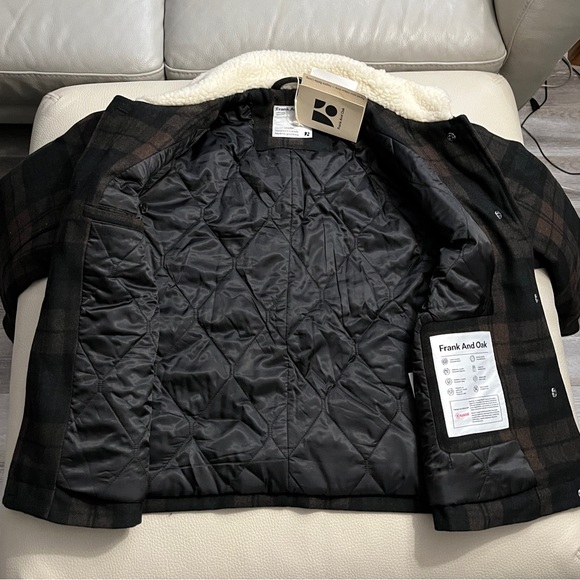 NWT - Frank & Oak Women’s Wool Blended Padded Bomber Jacket - Size M - Picture 9 of 16